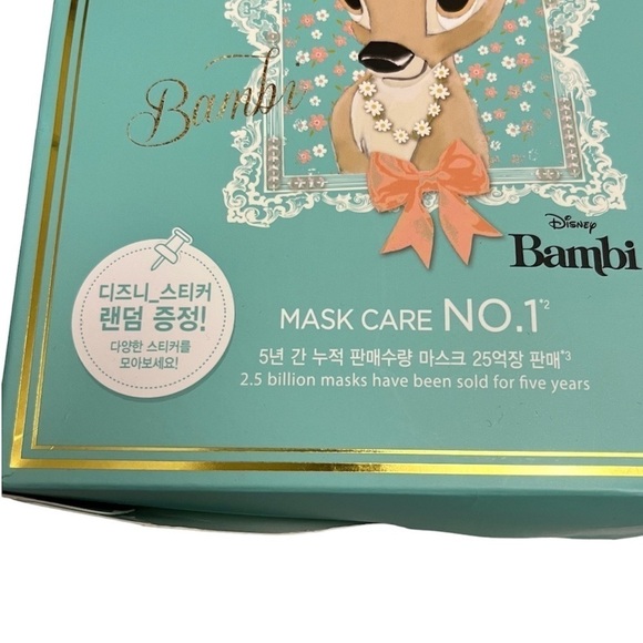 JM Solution Disney Bambi Cactus Hydrating Korean Face Masks New In Box 10 Pack - Picture 3 of 7